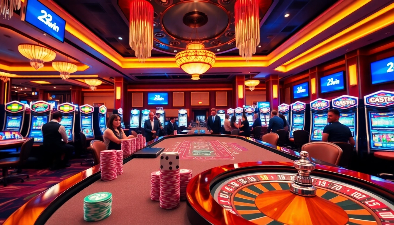 Experience the thrilling excitement of 23win with vibrant casino tables and engaging gameplay.