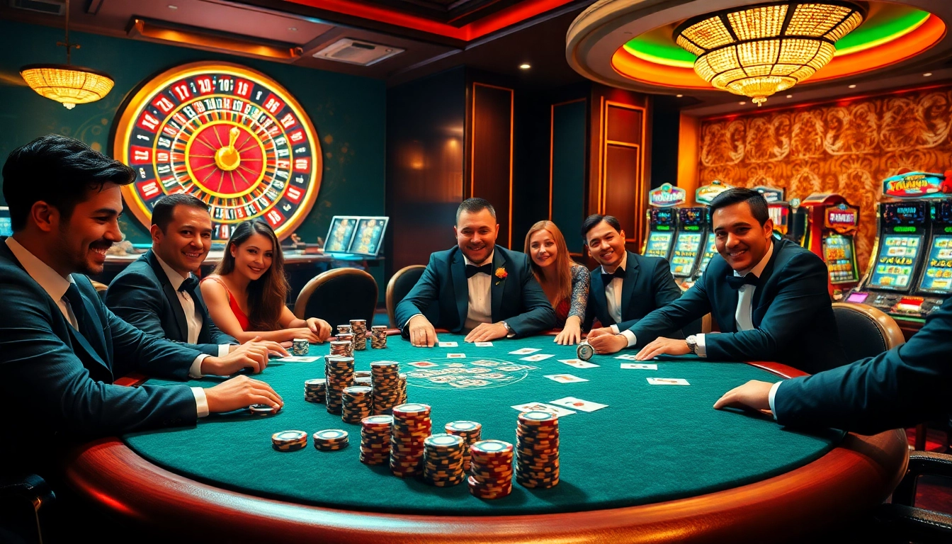 Players engaging in a high-stakes poker game at https://s8ted.com/, showcasing excitement and strategy.