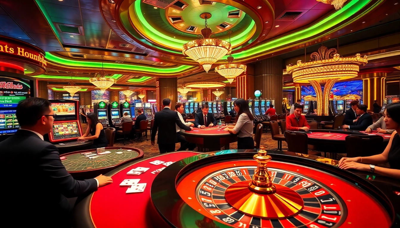 Experience the thrill of tt88 at a high-energy casino scene with lively games and winning moments.