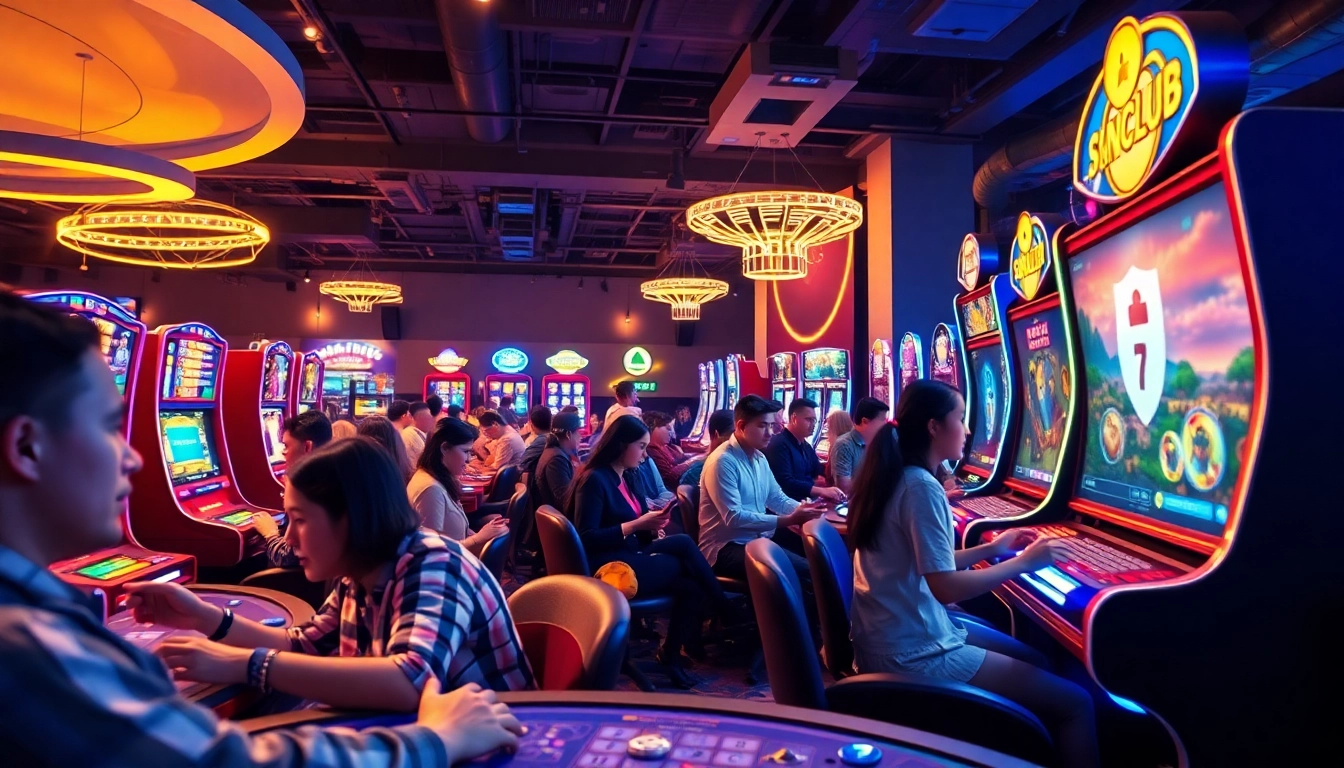 Players enjoying immersive online games at Sonclub, showcasing a vibrant and secure gaming environment.