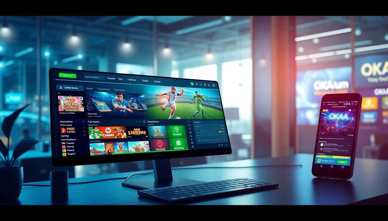 Interactive experience on OKATM online betting platform, showcasing engaging games and user-friendly interface.