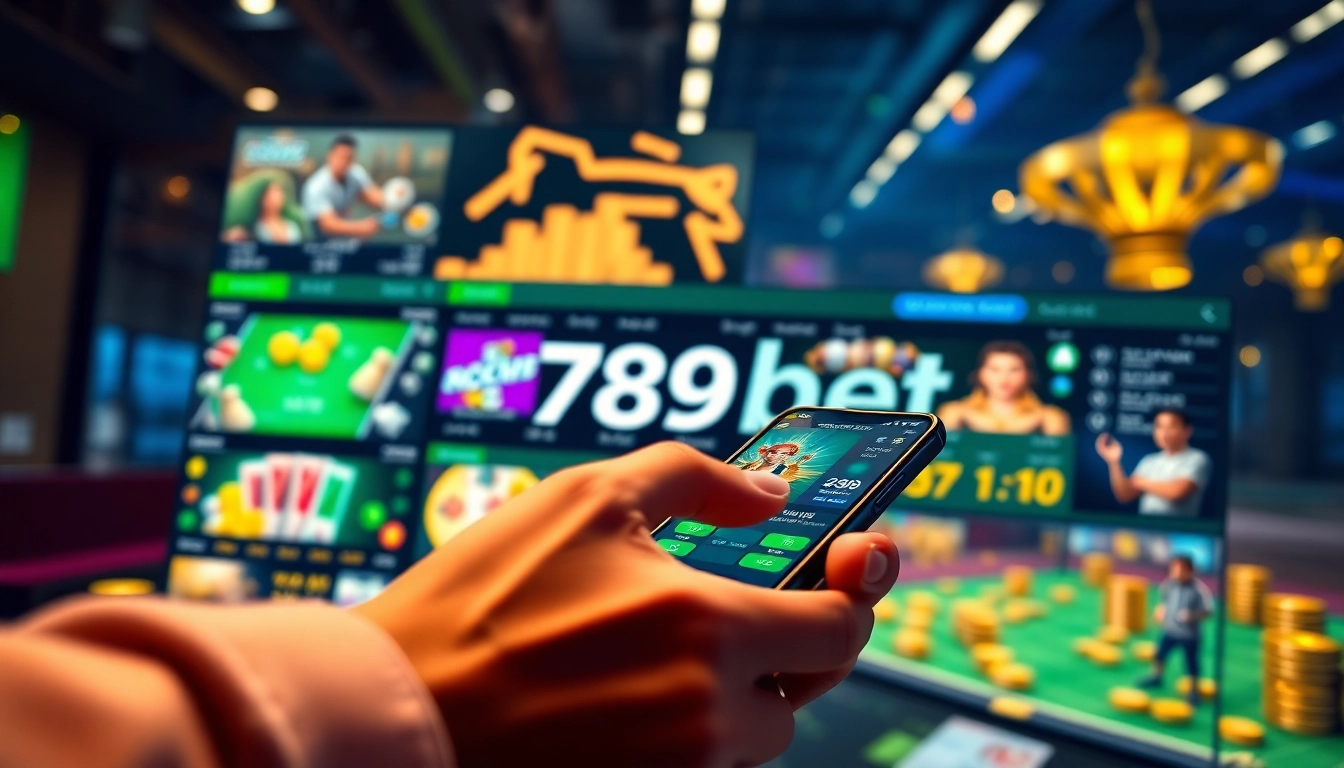 Engaging online gambling interface at 789bet showcasing diverse casino games and user experience.