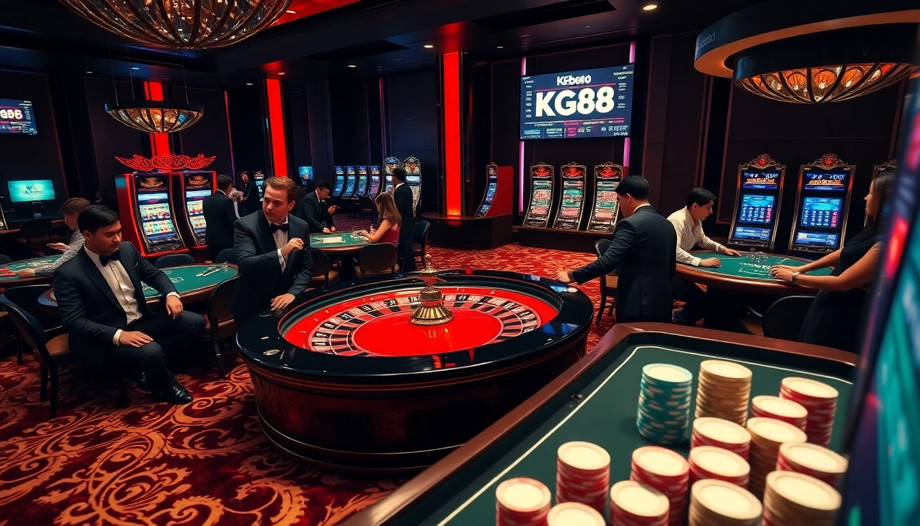 Experience thrilling gameplay at kg88 with engaging roulette, poker tables, and vibrant slot machines.