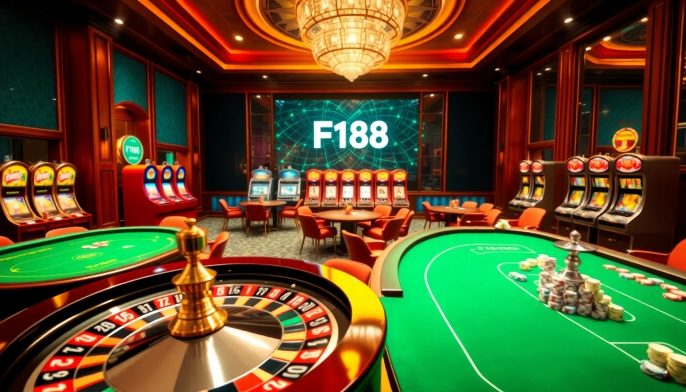 Bid on F168 casino tables during a thrilling night of gambling excitement.