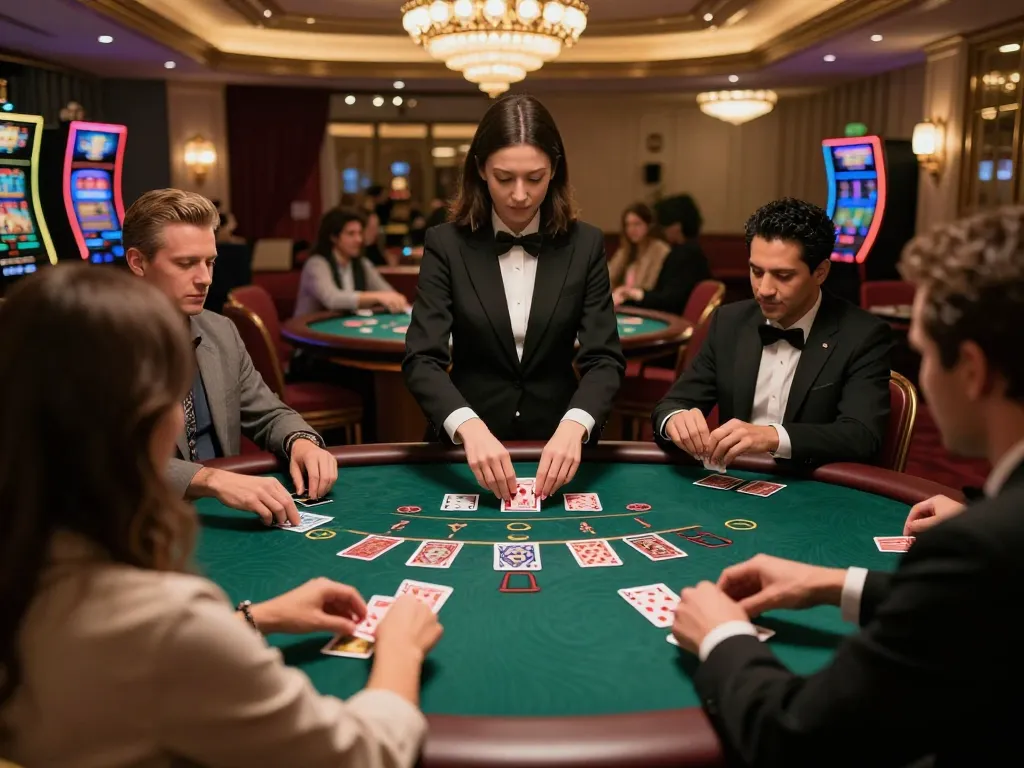 Participants enjoy dynamic blackjack gameplay at https://9bet9.in.net with engaged players and professional dealer