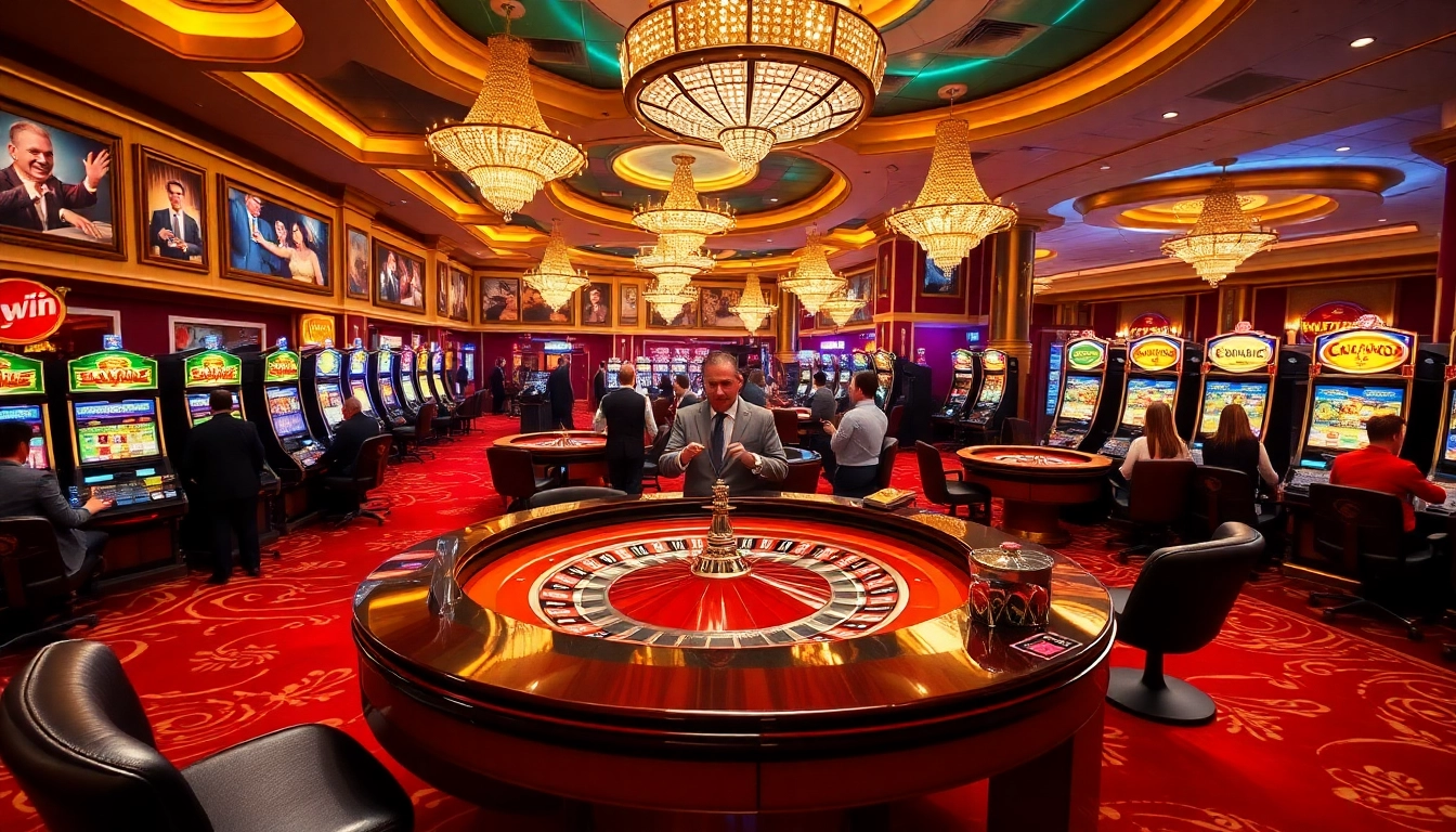 Exciting sunwin gaming experience with vibrant roulette and engaged players.