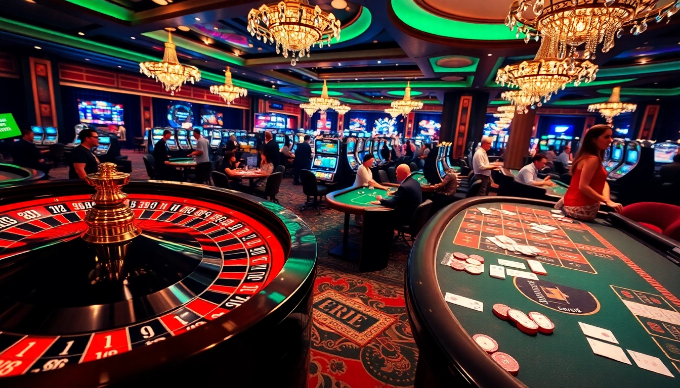 Exciting casino gaming at https://789betmedia.com/ with vibrant roulette and poker tables