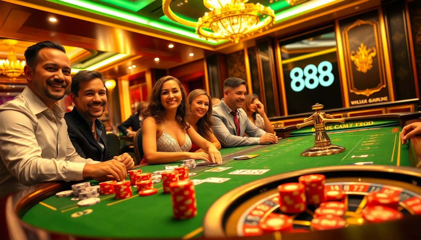 Experience the excitement of gambling at 888P with vibrant tables and thrilling gameplay.
