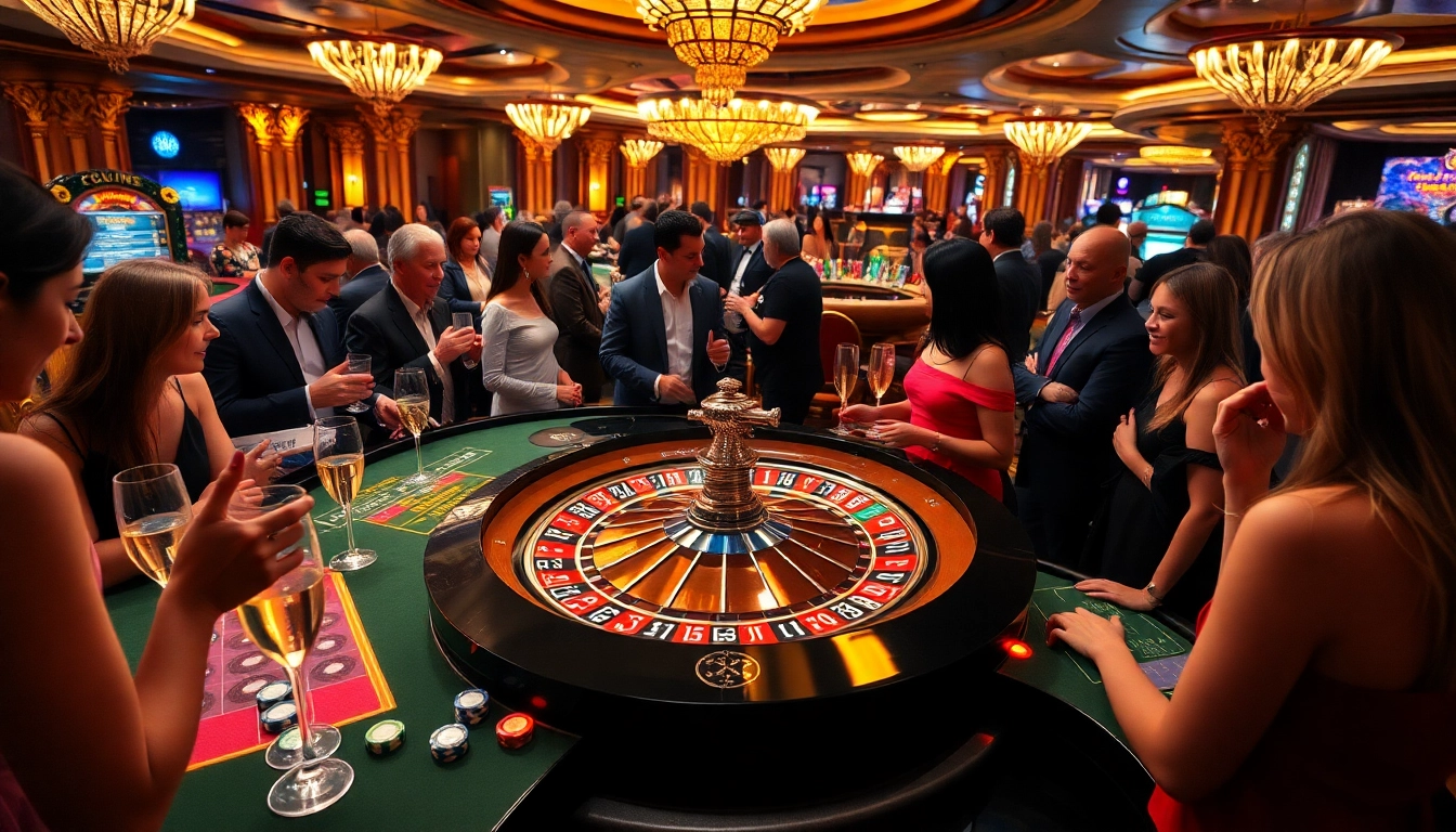 Experience the thrill of reputable gambling at nhà cái uy tín with vibrant casino tables and energetic players.