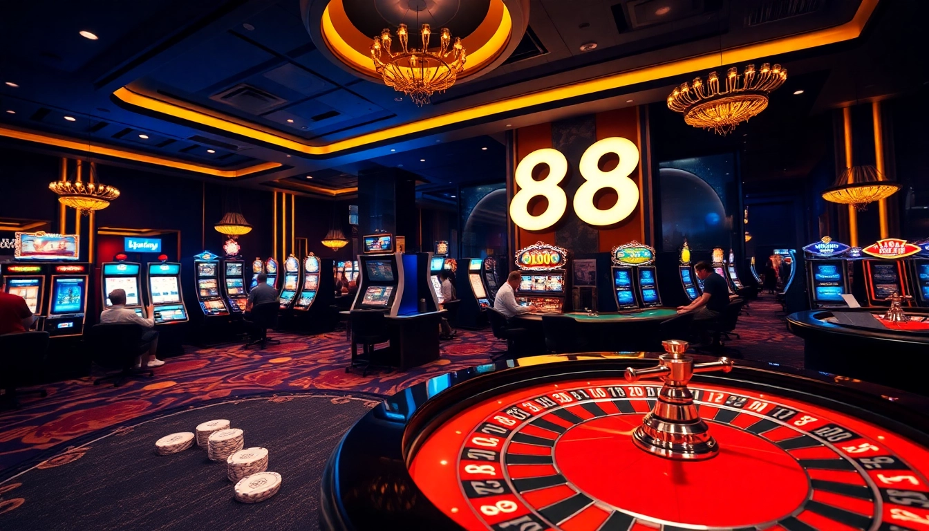 Experience the excitement of open88 with vibrant casino games and lively players enjoying their bets.