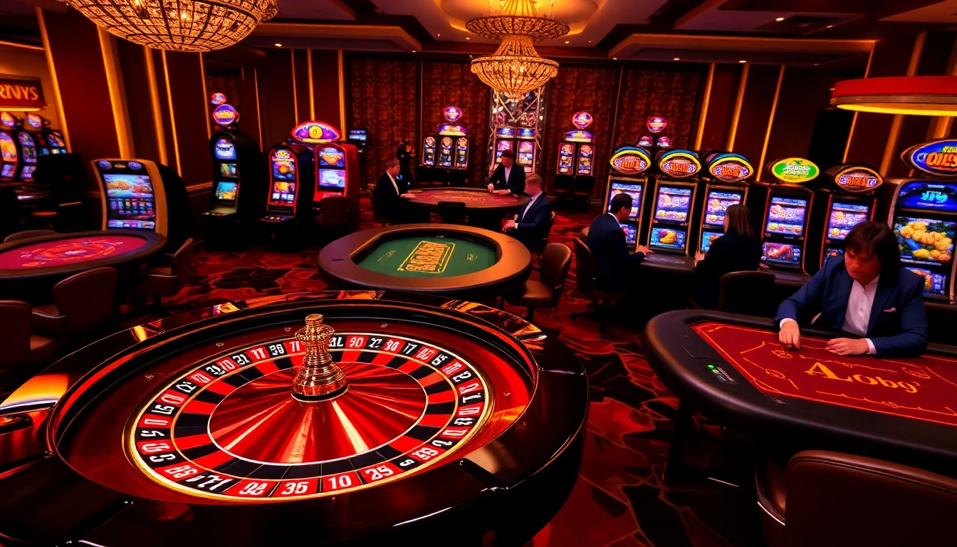 Experience thrilling online gaming at Go99 with an immersive roulette table and vibrant slot machines.