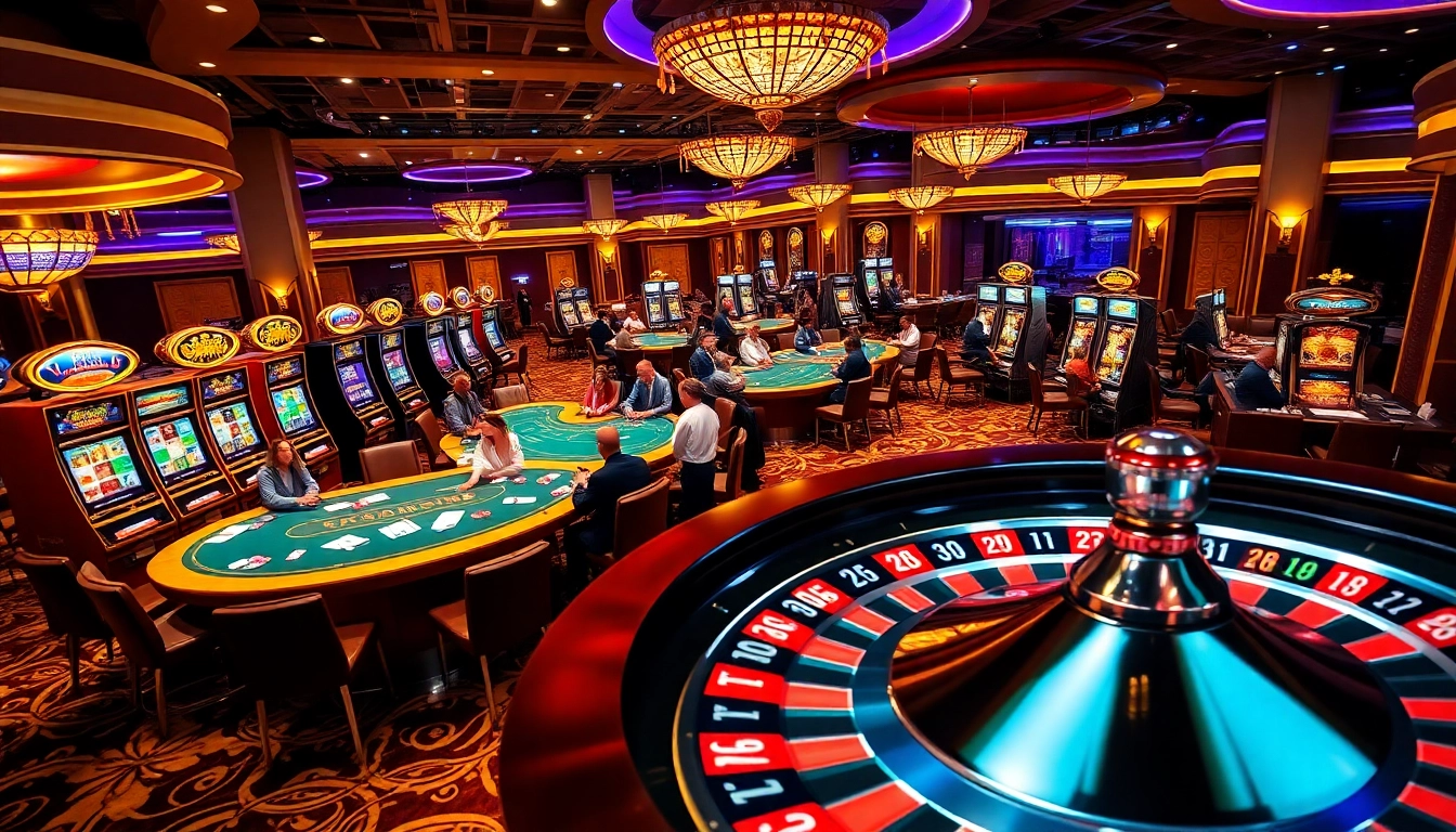 Experience exciting gambling action at THABET with card games, roulette, and vibrant casino tables.