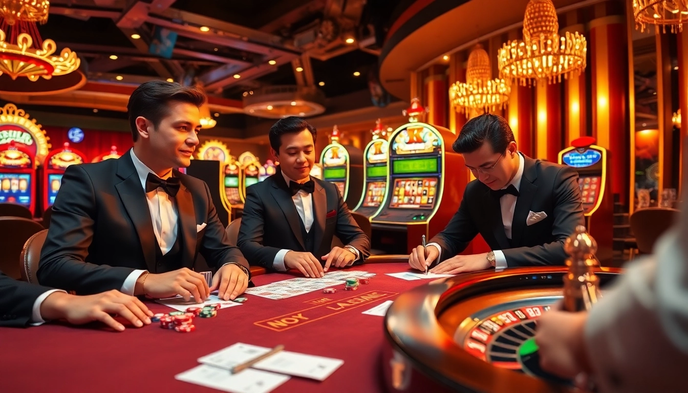 Experience the thrill of kqsx at a vibrant casino poker table filled with excitement.