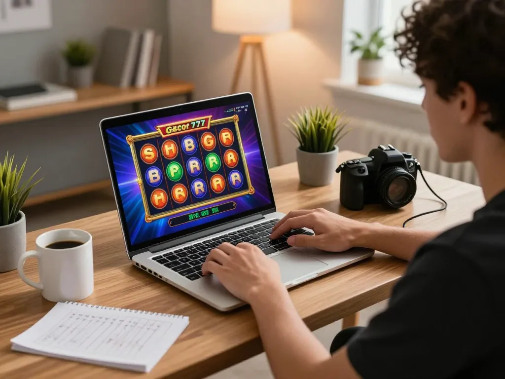 Play online slot gacor 777 with exciting spins for big wins in a cozy home office