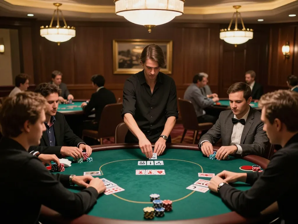 Playing in a high-stakes poker game at the F168 casino with expert strategy and focus