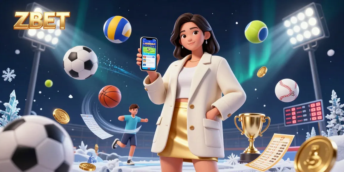 Engage with sports betting at ZBET featuring an Asian woman using a betting app.