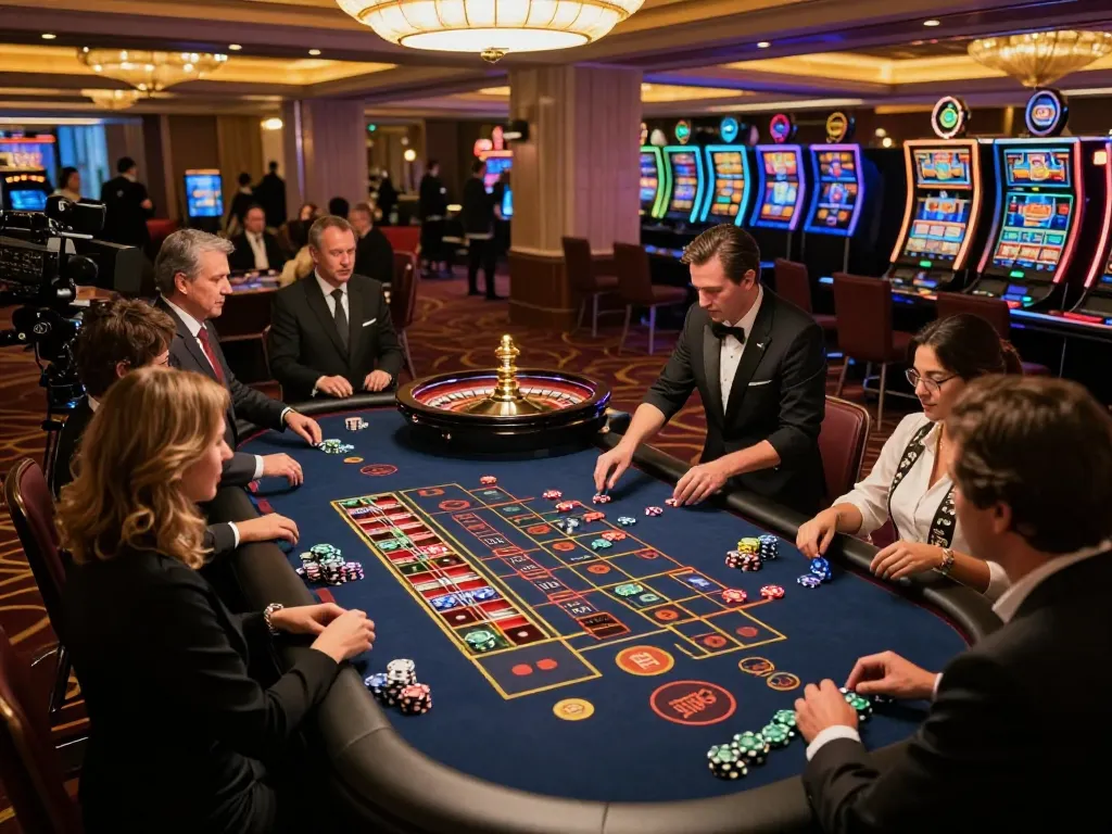 Experience the excitement of betting at Hay88's glamorous roulette table in a luxurious casino