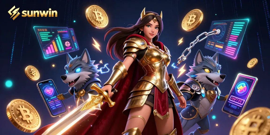 Engage in fun and thrilling gameplay at Sunwin with vibrant casino elements and exciting character design.