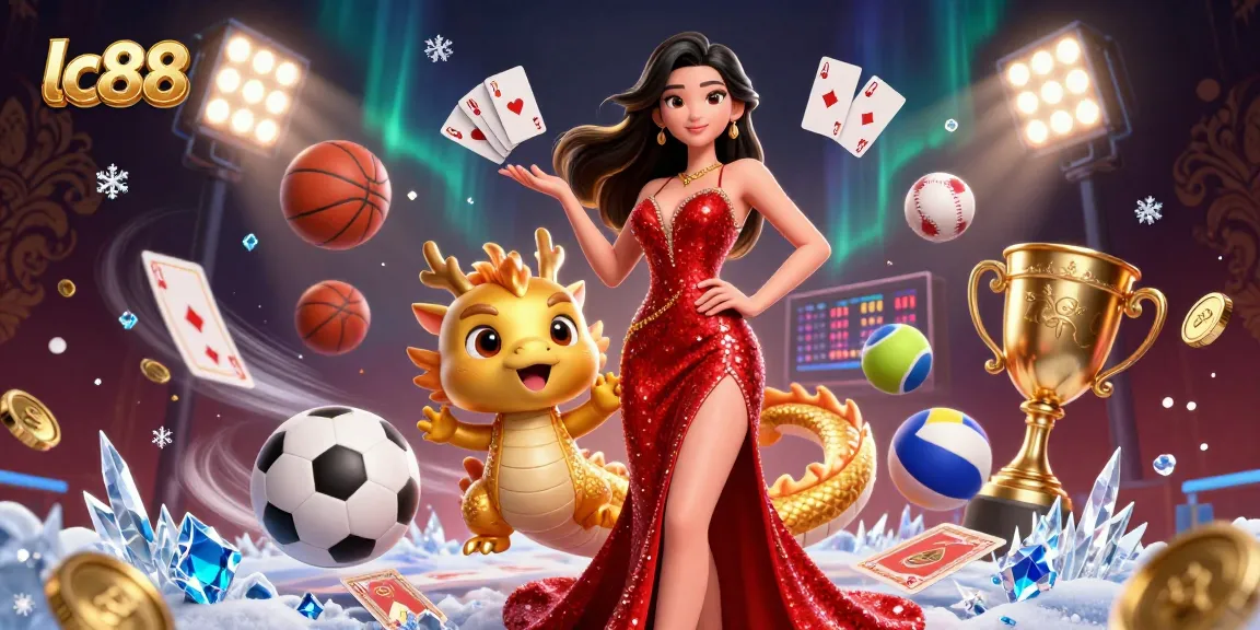 Experience casino excitement with lc88, featuring vibrant elements and characters in a captivating gaming scene.