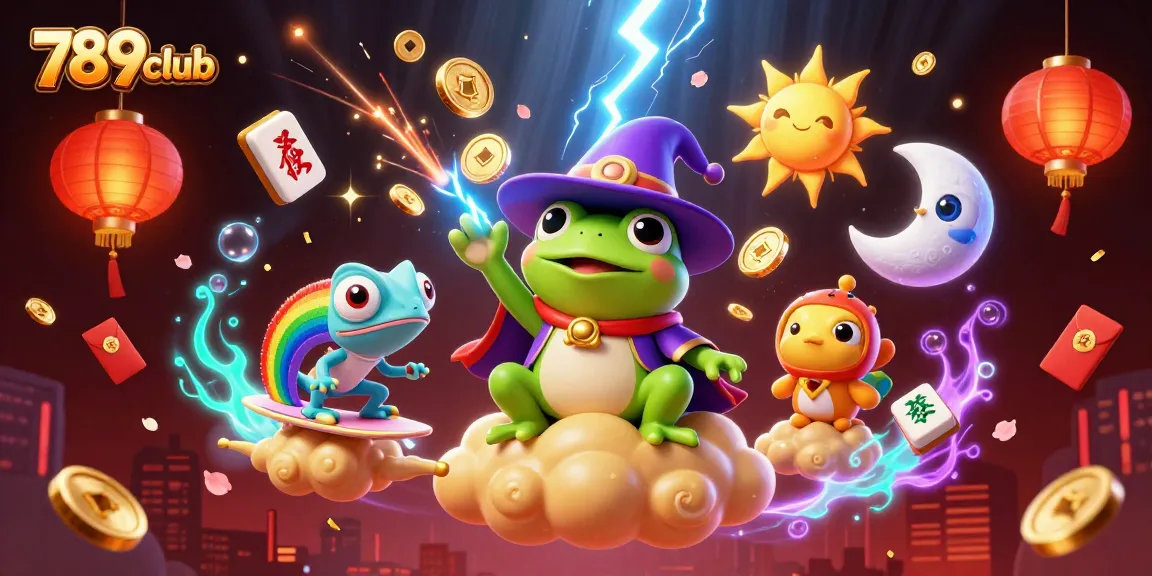 Experience thrilling wins at 789club with stellar games, golden coins, and vibrant casino elements.