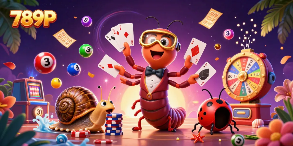 Engage in thrilling gaming fun at 789P with a lively casino scene showcasing colorful characters and dynamic elements.