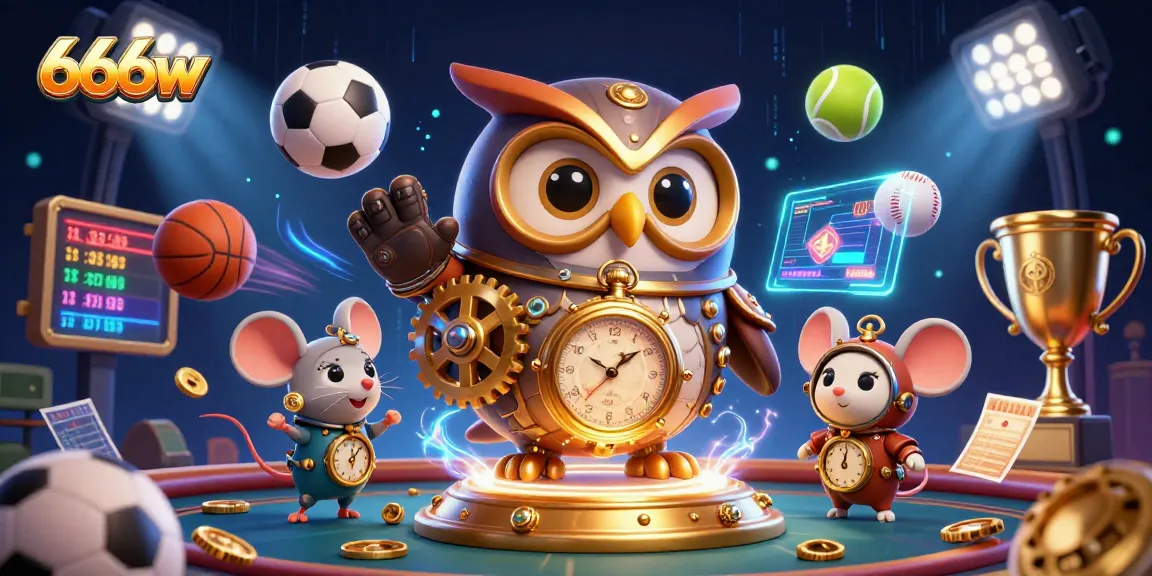 Experience thrilling gameplay with 666w's immersive 3D casino, featuring steampunk characters and vibrant casino elements.
