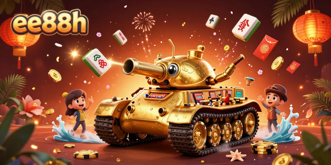 Experience the thrilling essence of ee88h with a vibrant cartoon casino illustration featuring an animated beetle tank.