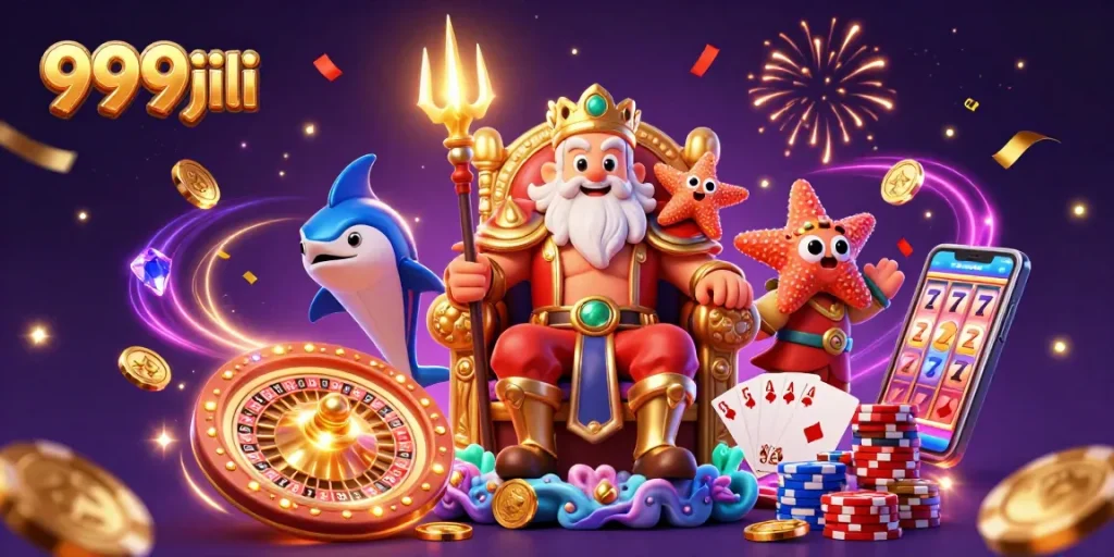 Experience the thrill of winning with 999jili, as Neptune presides over cascading riches in an epic gaming scene.