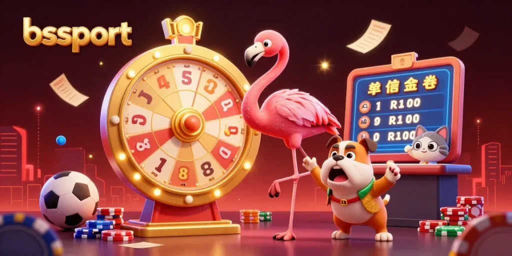 Experience the excitement of bsport with thrilling sports betting visuals and dynamic characters.