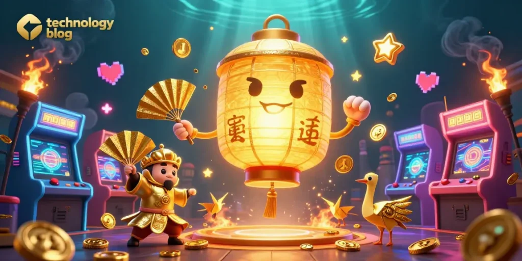 Join the fun at this technology blog-inspired casino scene showcasing vibrant gaming elements.
