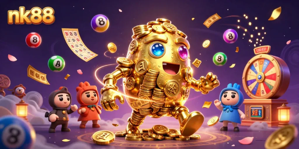 Experience thrilling online casino action with nk88's golden golem and dynamic game elements